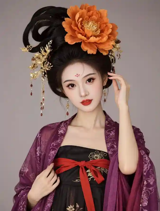 4k仙气壁纸 - 好看 - 汉服 - 红唇「哲风壁纸」