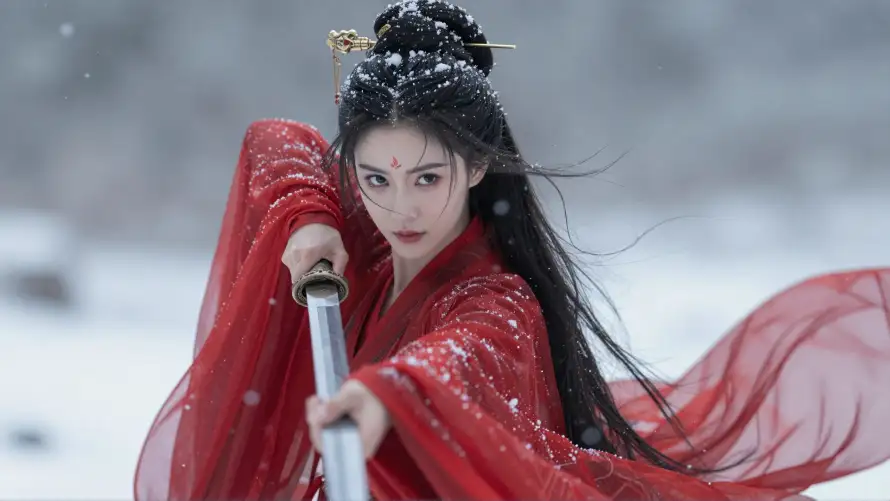 4k古装壁纸 - 古风 - 女侠 - 持剑「哲风壁纸」