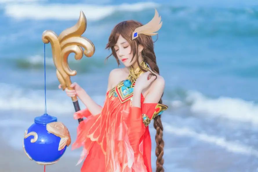 4k大乔壁纸 - 法杖 - 海浪 - 海边「哲风壁纸」