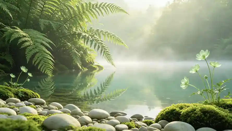 4k晨雾壁纸 - 花 - 森林 - 溪流「哲风壁纸」 4k晨雾壁纸 - 花 - 森林 - 溪流「哲风壁纸」