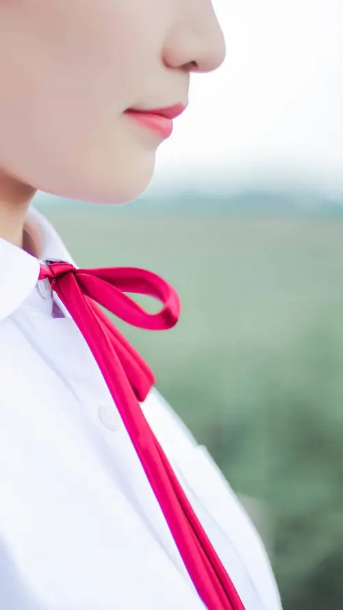 4k侧脸壁纸 - 少女 - 户外 - 清新「哲风壁纸」