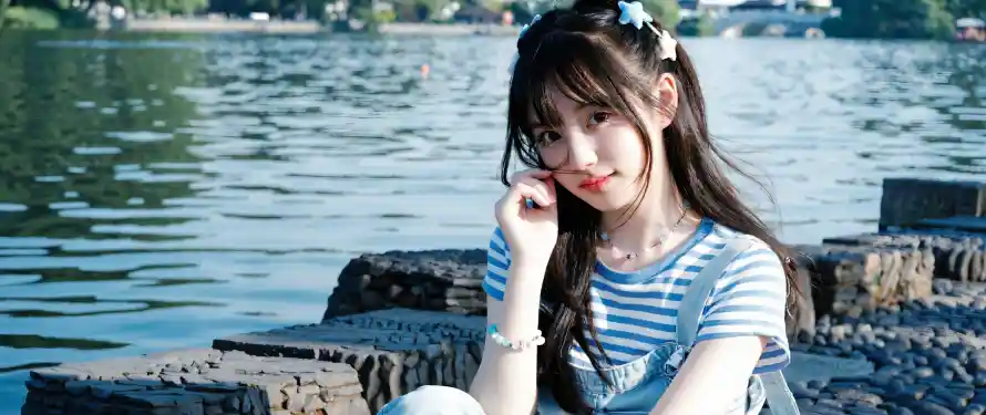 4k夏日壁纸 - 少女 - 水面 - 清纯「哲风壁纸」 4k夏日壁纸 - 少女 - 水面 - 清纯「哲风壁纸」
