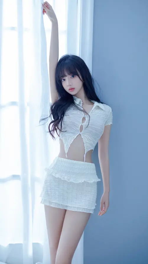 4k写真壁纸 - 少女 - 清冷 - 窗边「哲风壁纸」