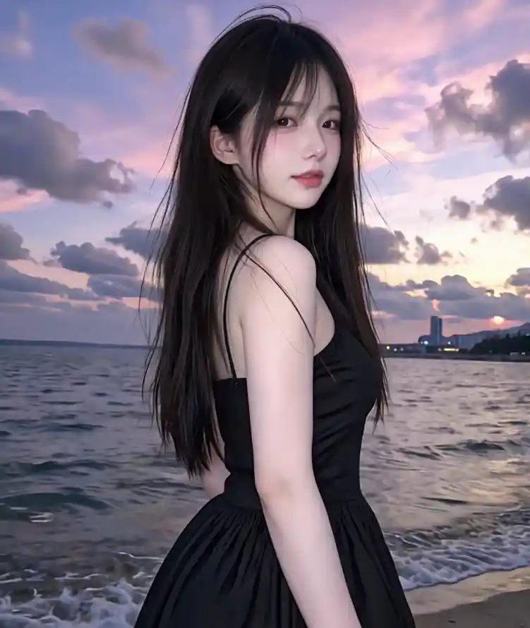 4k日落壁纸 - 晚霞 - 沙滩 - 海景「哲风壁纸」