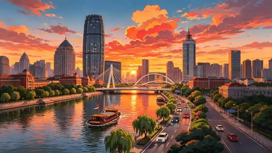 4k城市壁纸 - 日落 - 晚霞 - 柳树「哲风壁纸」 4k城市壁纸 - 日落 - 晚霞 - 柳树「哲风壁纸」