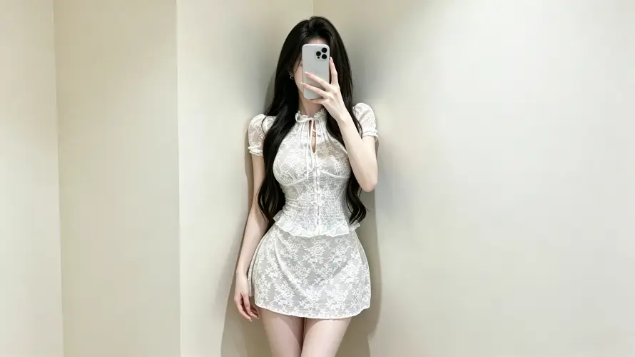 4k长发壁纸 - 美女 - 居家 - 黑长直「哲风壁纸」
