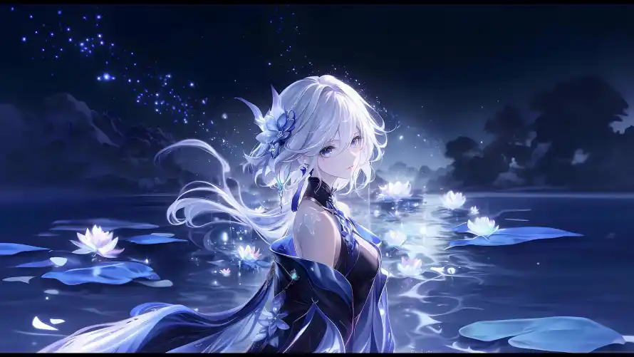 4k原神壁纸 - 夜景 - 插画 - 星空「哲风壁纸」
