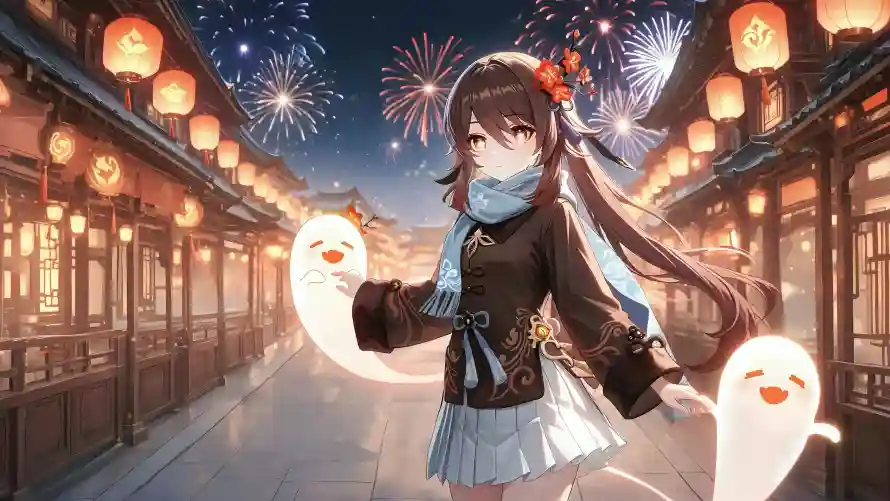 4k冬日壁纸-原神 - 古街-同人「哲风壁纸」