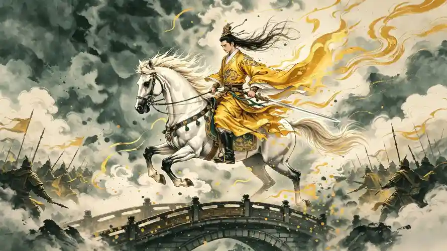 4k武侠壁纸 - 好看 - 白马 - 将军「哲风壁纸」