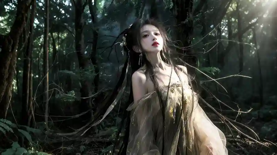 4k光影壁纸-氛围感与幽暗-古风美女免费下载「哲风壁纸」