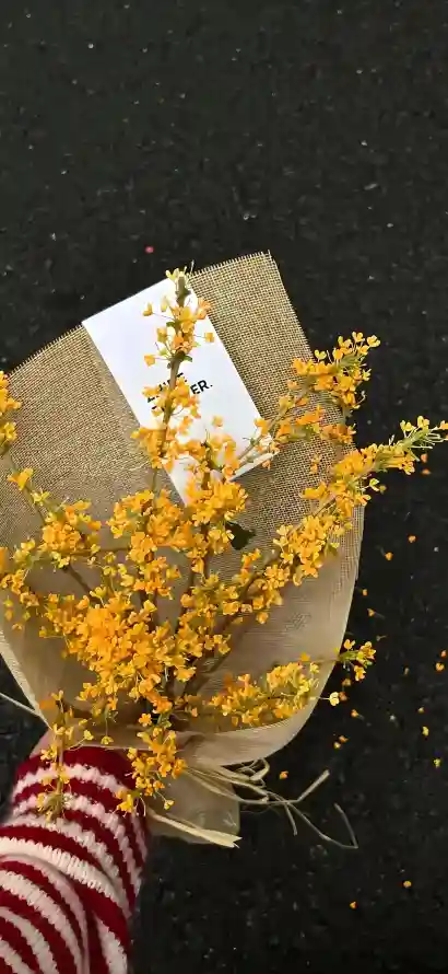 4k手持壁纸 - 碎花 - 花束 - 麻绳「哲风壁纸」