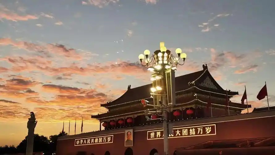 4k北京壁纸 - 华灯 - 城楼 - 夕阳「哲风壁纸」
