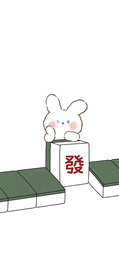 4k兔子壁纸 - 卡通 - 发财 - 可爱「哲风壁纸」