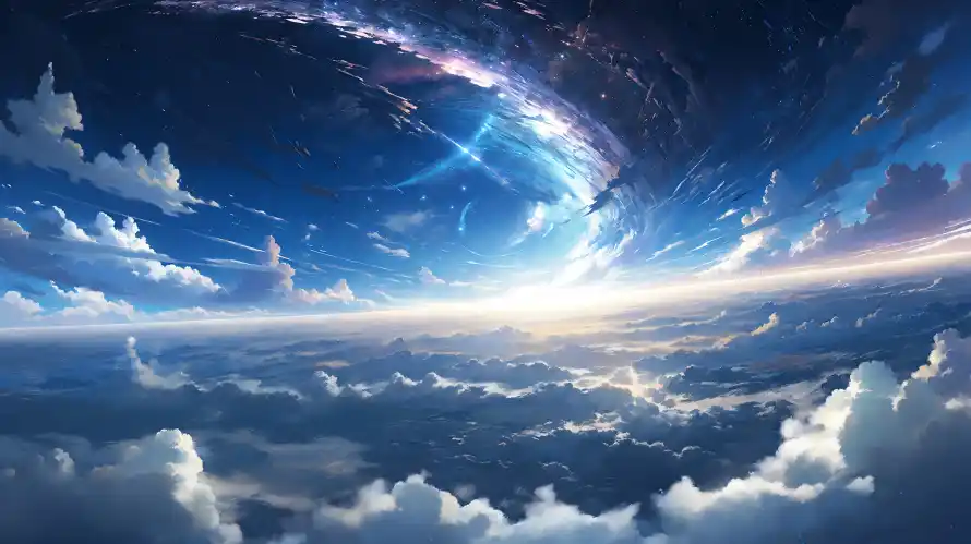 4k云层壁纸 - 光影 - 天空 - 彗星「哲风壁纸」