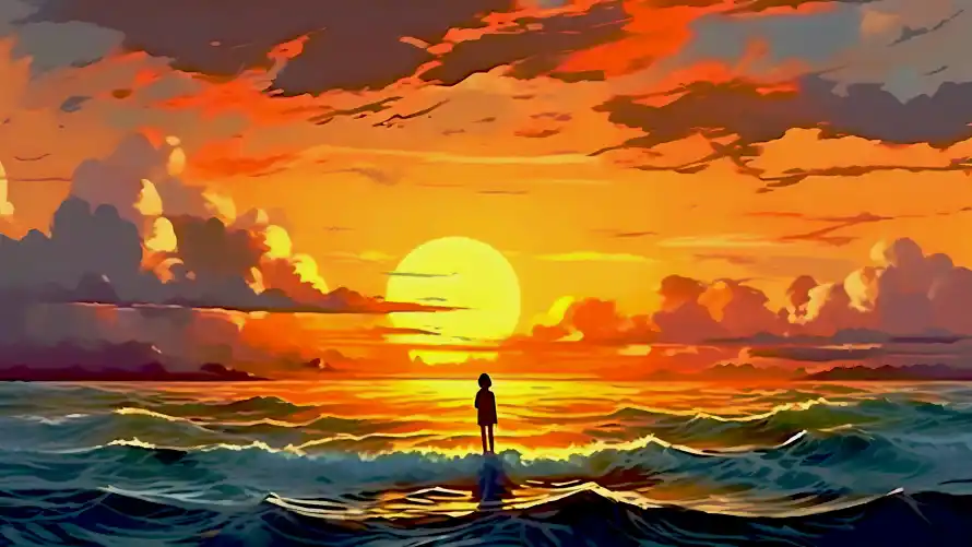 4k云彩壁纸 - 夕阳 - 海浪 - 海面「哲风壁纸」 4k云彩壁纸 - 夕阳 - 海浪 - 海面「哲风壁纸」