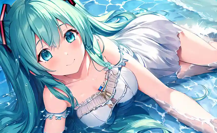 4k夏日壁纸 - 少女 - 水中 - 海浪「哲风壁纸」 4k夏日壁纸 - 少女 - 水中 - 海浪「哲风壁纸」