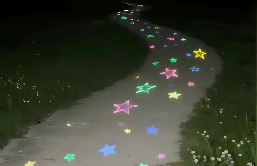 2k夜晚壁纸-童话风 - 夜景-彩色星星壁纸推荐「哲风壁纸」
