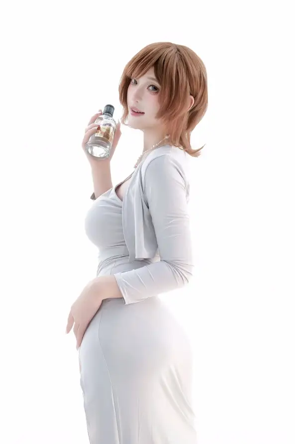 4k侧颜壁纸 - 性感 - 棕发 - 酒瓶「哲风壁纸」