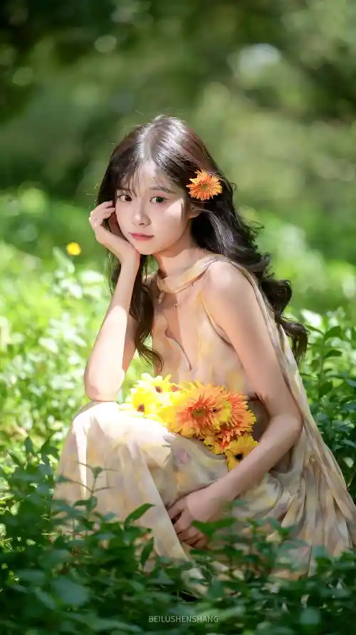 4k写真壁纸 - 夏日 - 户外 - 托腮「哲风壁纸」