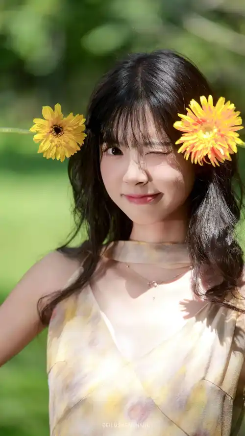 4k夏日壁纸 - 少女感 - 齐刘海 - wink「哲风壁纸」