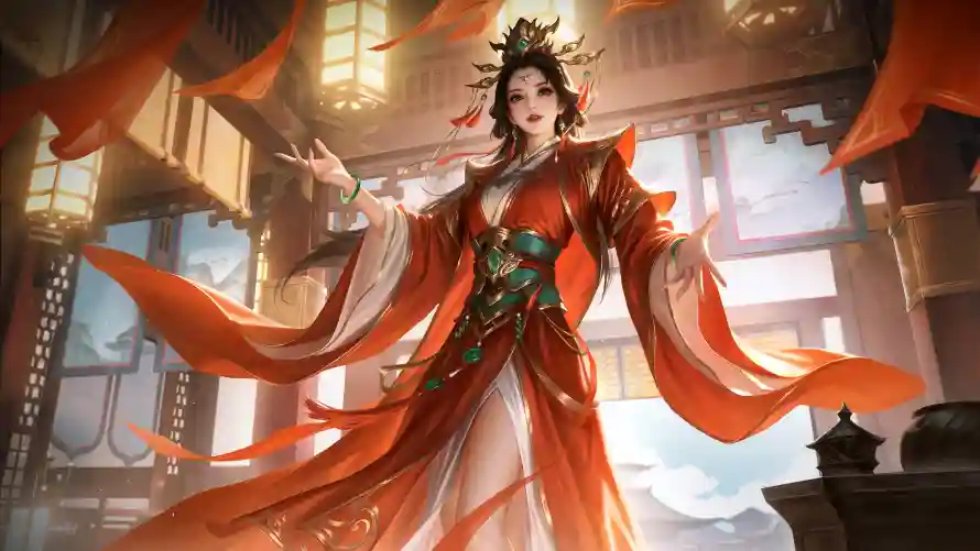 4k发冠壁纸-英雄杀 - 古风-古风插画壁纸推荐「哲风壁纸」
