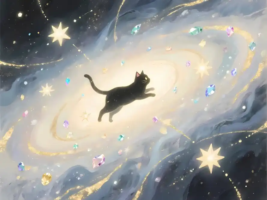 4k卡通壁纸 - 宇宙 - 宝石 - 小猫「哲风壁纸」 4k卡通壁纸 - 宇宙 - 宝石 - 小猫「哲风壁纸」