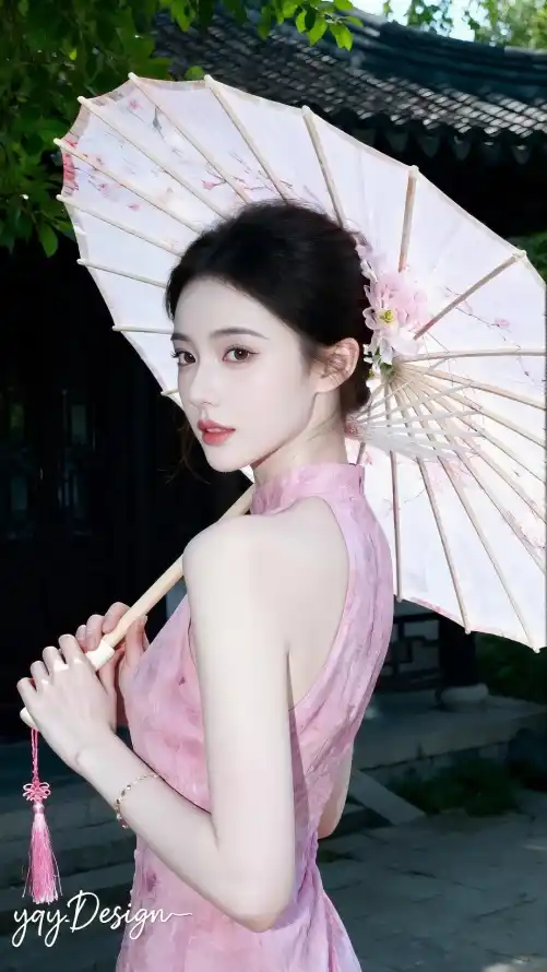 4k国风壁纸 - 好看 - 温婉 - 盘发「哲风壁纸」
