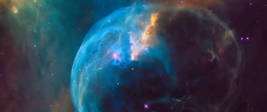 4k双屏壁纸 - 天文 - 宇宙 - 恒星「哲风壁纸」
