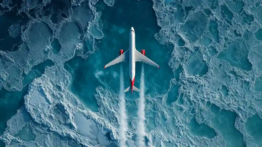 4k飞行壁纸 - 航空 - 精选 - 冰面「哲风壁纸」