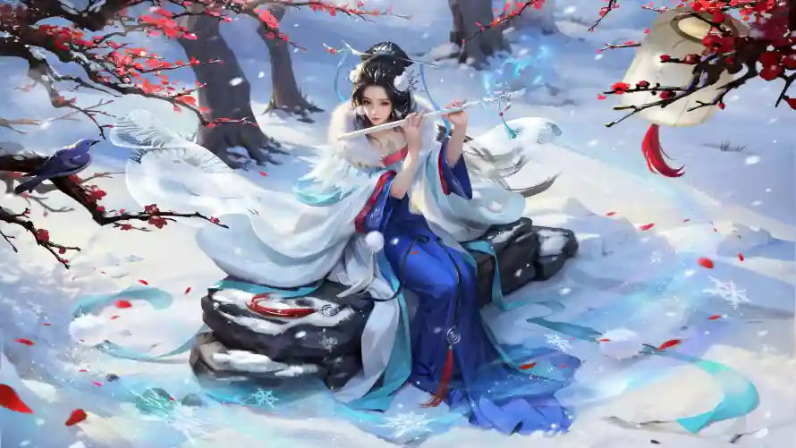 4k冬日壁纸-三国杀壁纸和古风-国风插画免费下载「哲风壁纸」