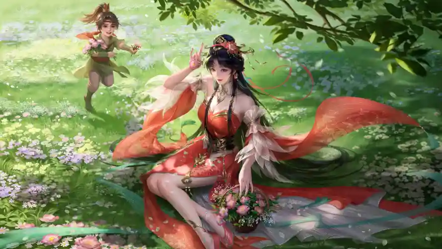 4k古装壁纸 - 古风 - 孩童 - 春日「哲风壁纸」 4k古装壁纸 - 古风 - 孩童 - 春日「哲风壁纸」