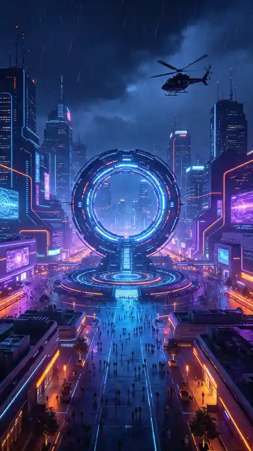 4k光影壁纸 - 夜景 - 手机 - 科幻「哲风壁纸」