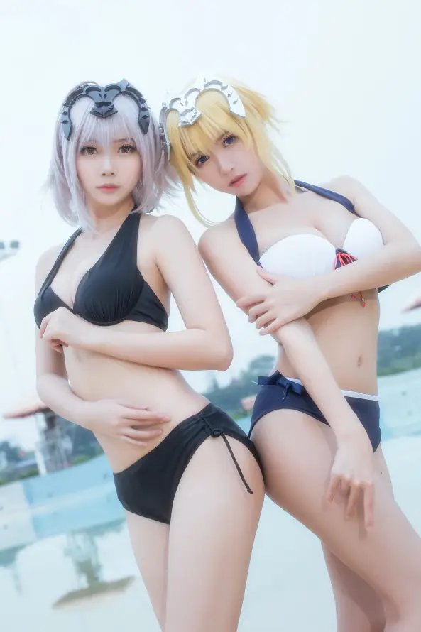 4k夏日壁纸 - 水着 - 泳池 - 泳装「哲风壁纸」