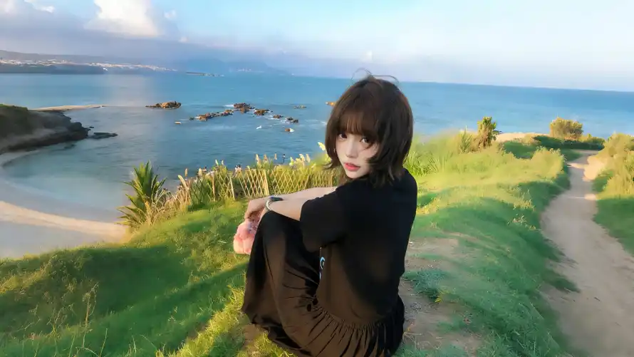 4k短发壁纸 - 户外 - 海岸 - 蓝天「哲风壁纸」