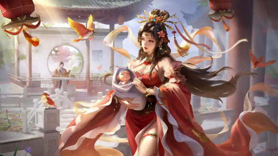 4k刘禅壁纸 - 发饰 - 古风 - 婴儿「哲风壁纸」