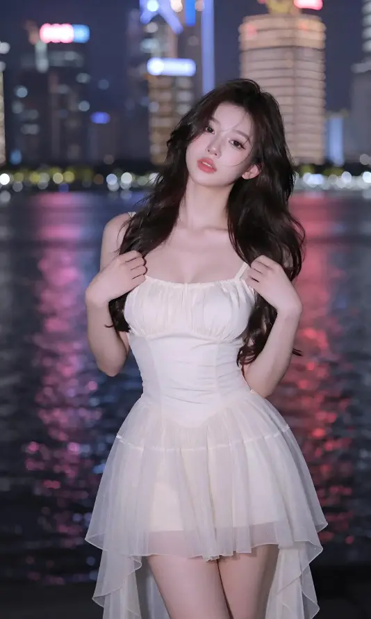 4k写真壁纸 - 夜景 - 江边 - 竖屏「哲风壁纸」