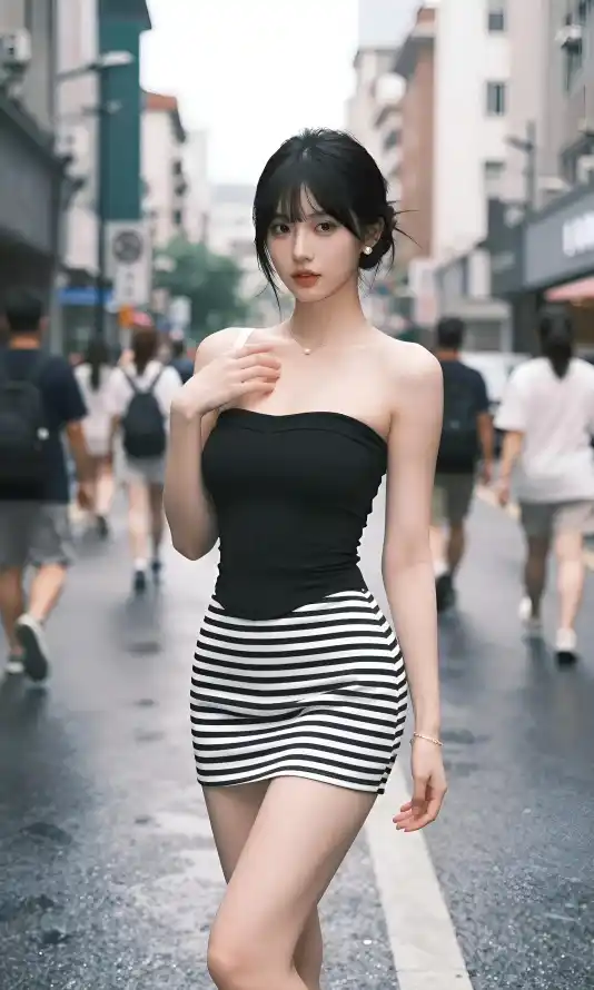 4k冷艳壁纸 - 短裙 - 竖屏 - 街拍「哲风壁纸」