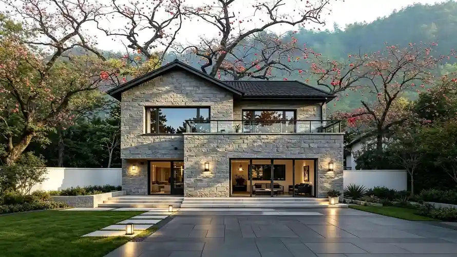 4k园林壁纸 - 壁灯 - 山居 - 山景「哲风壁纸」