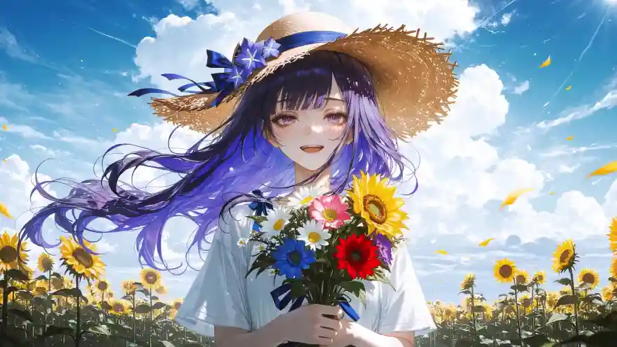 4k原神壁纸-夏日 - 晴天-白云「哲风壁纸」