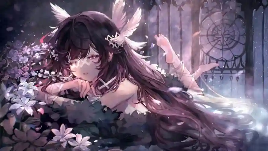 4k原神壁纸-少女 - 梦幻-紫调「哲风壁纸」