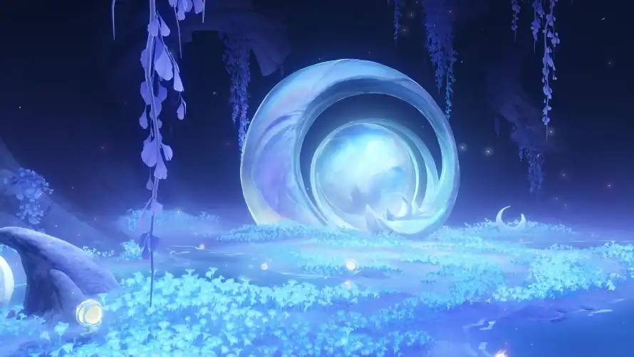 4k原神壁纸-夜晚 - 梦幻-秘境「哲风壁纸」