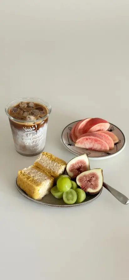 4k日常壁纸 - 早餐 - 桃子 - 治愈「哲风壁纸」