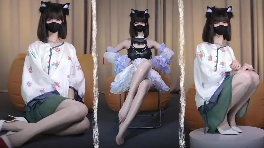 4k丝袜壁纸-变装 - 坐姿-女生「哲风壁纸」