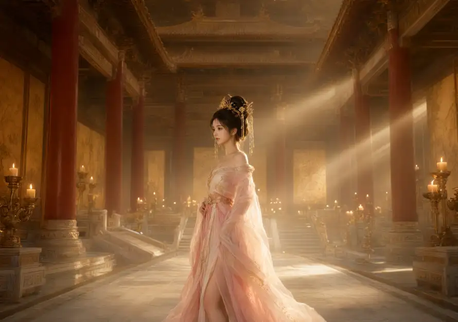 2k仕女壁纸-光影 - 古典-古风「哲风壁纸」