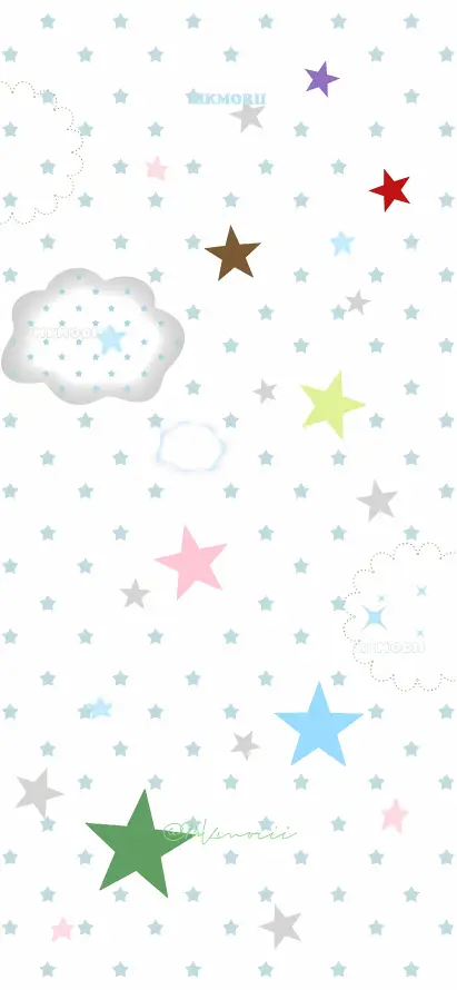 4k云朵壁纸 - 彩色 - 星星 - 波点「哲风壁纸」