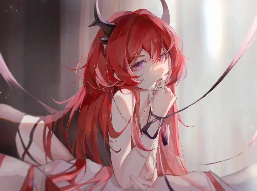 4k侧脸壁纸 - 光影 - 少女 - 紫眸「哲风壁纸」