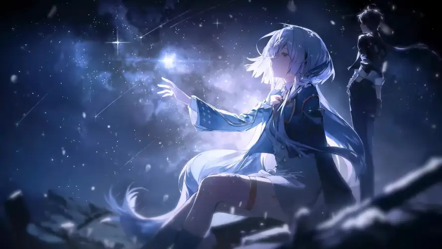 4k伸手壁纸-侧脸 - 光影-星光「哲风壁纸」