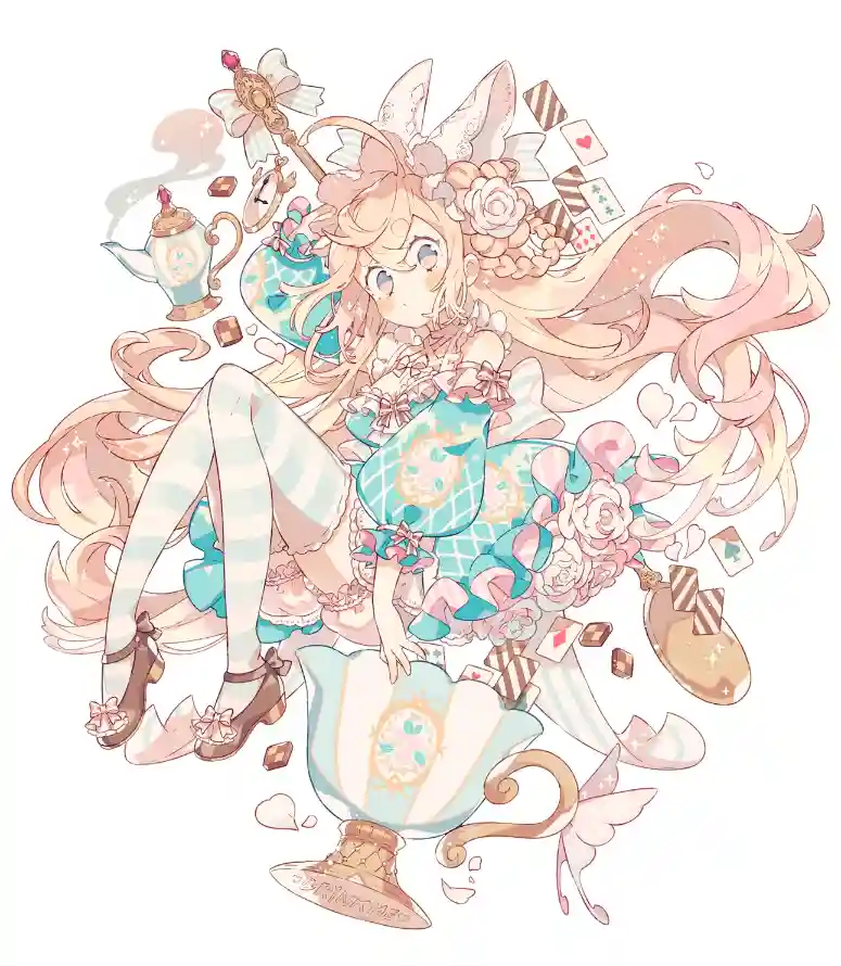 4k卡通壁纸 - 少女 - 插画 - 梦幻「哲风壁纸」