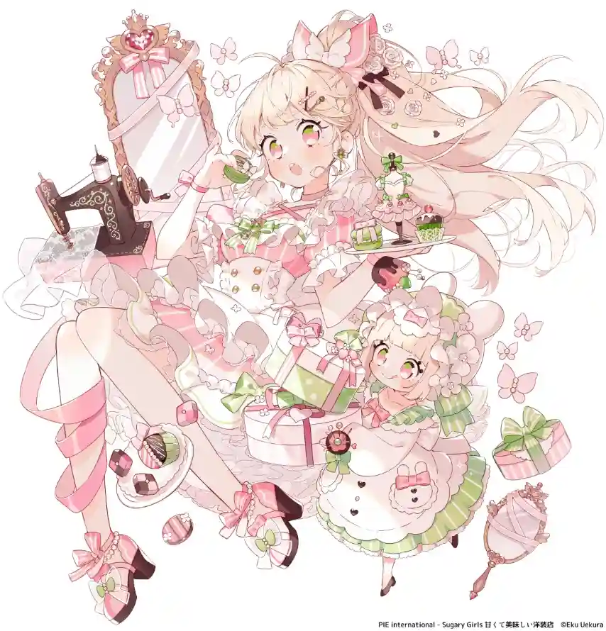 4k卡通壁纸 - 小羊 - 少女 - 插画「哲风壁纸」