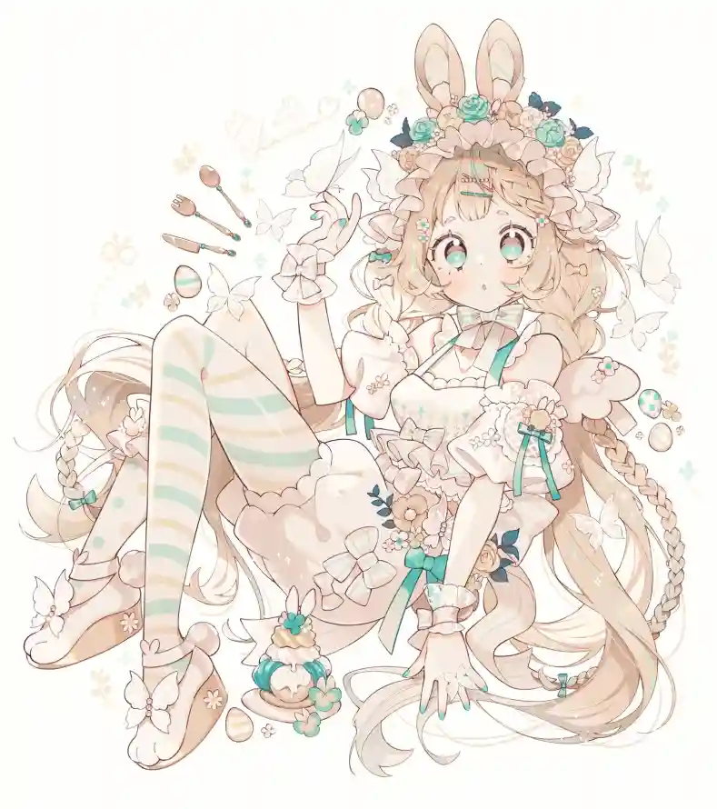 4k卡通壁纸 - 厨刀 - 少女 - 插画「哲风壁纸」